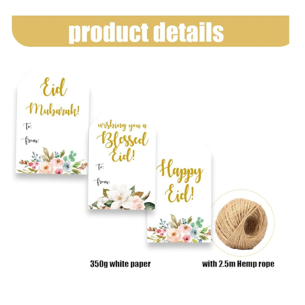 Eid Mubarak Gift Tags - Set of 24