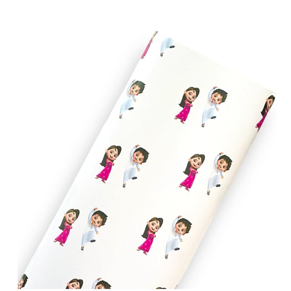 Eid Mubarak Ramadan Kareem Gift Wrapping Paper Rolls, 70x100 CM - Pack of 2