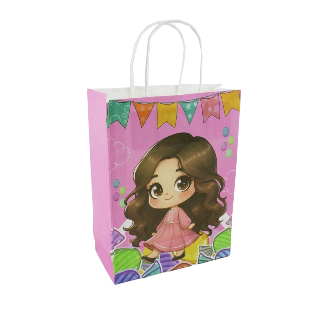 6 Piece Eid Ramadan Paper Candy Bags for Girls