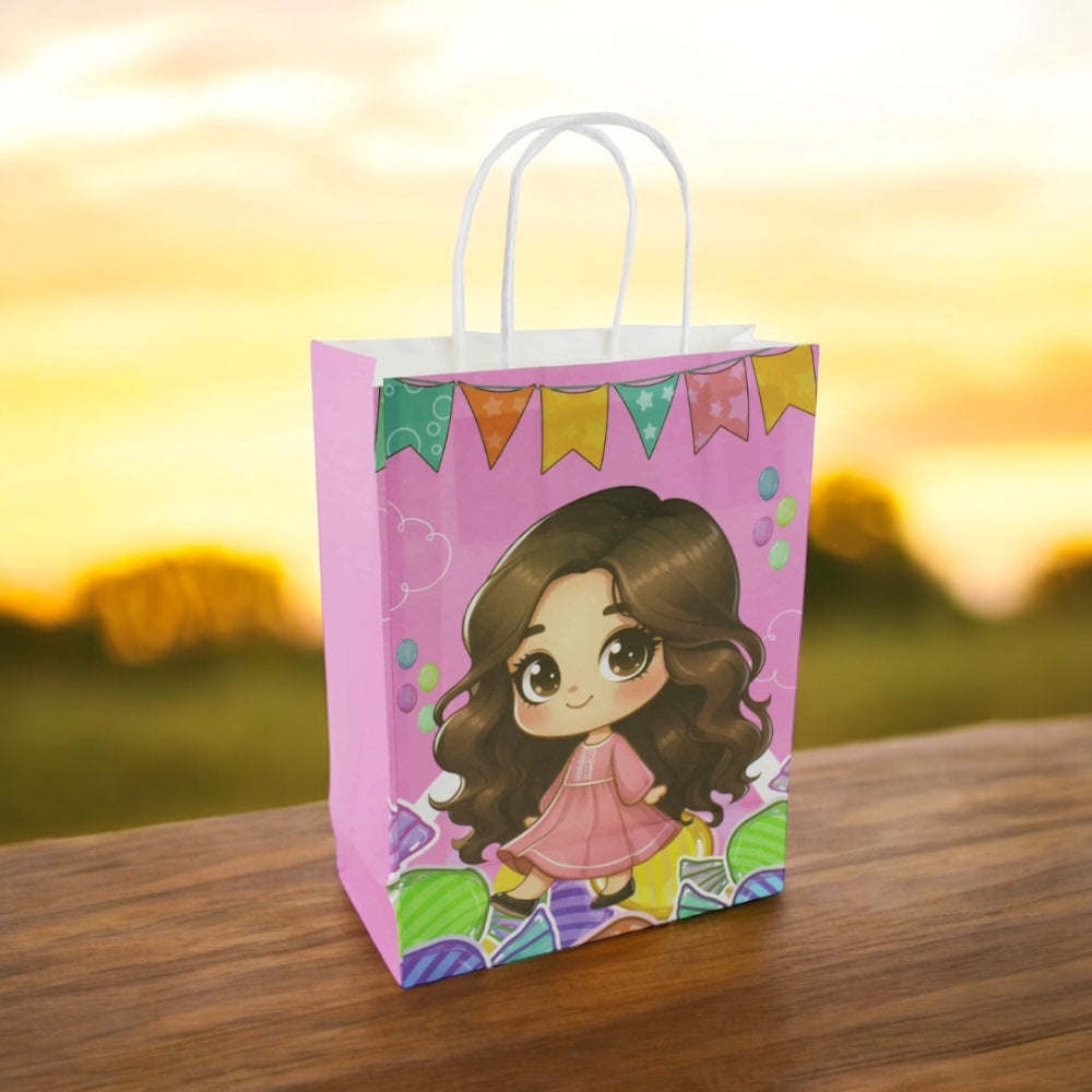 6 Piece Eid Ramadan Paper Candy Bags for Girls