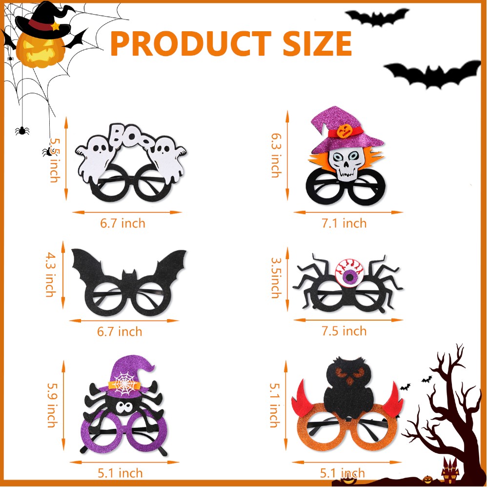 Halloween Party Glasses - 6 Pcs