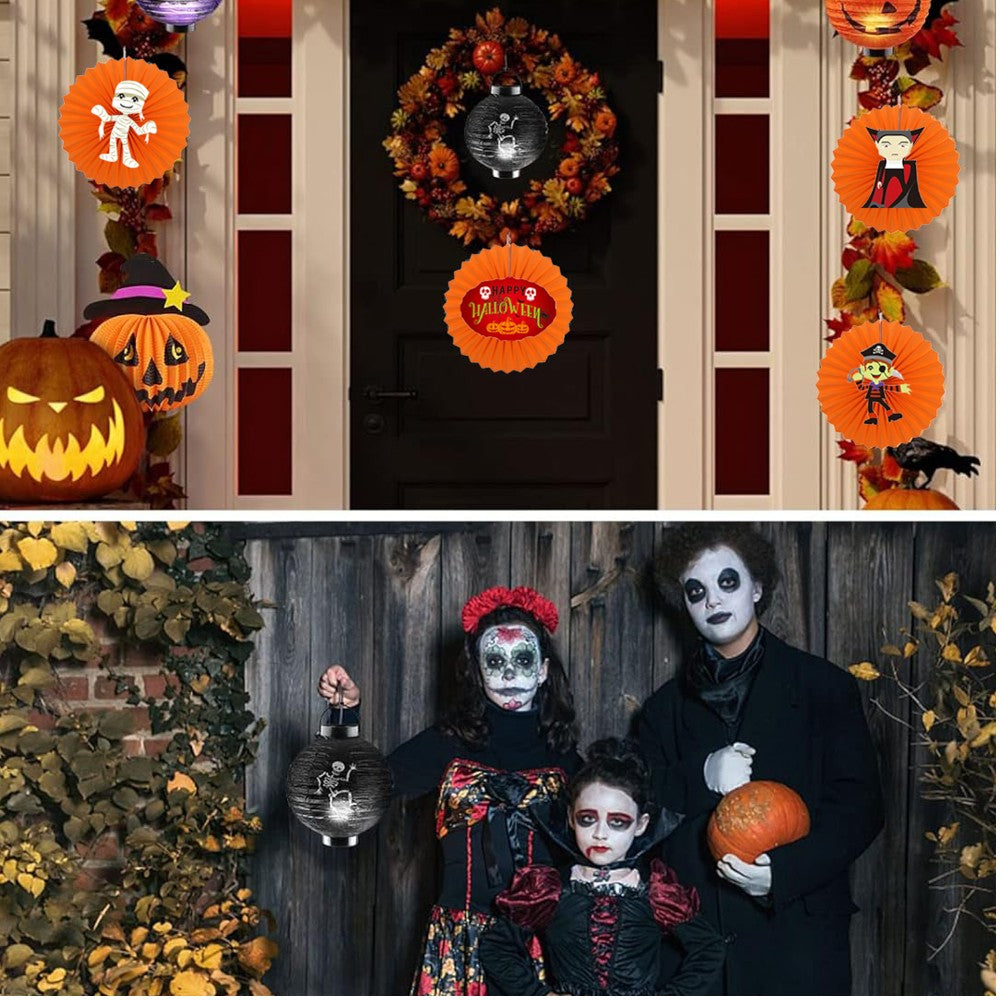 Halloween Paper Lanterns Hanging Decorations