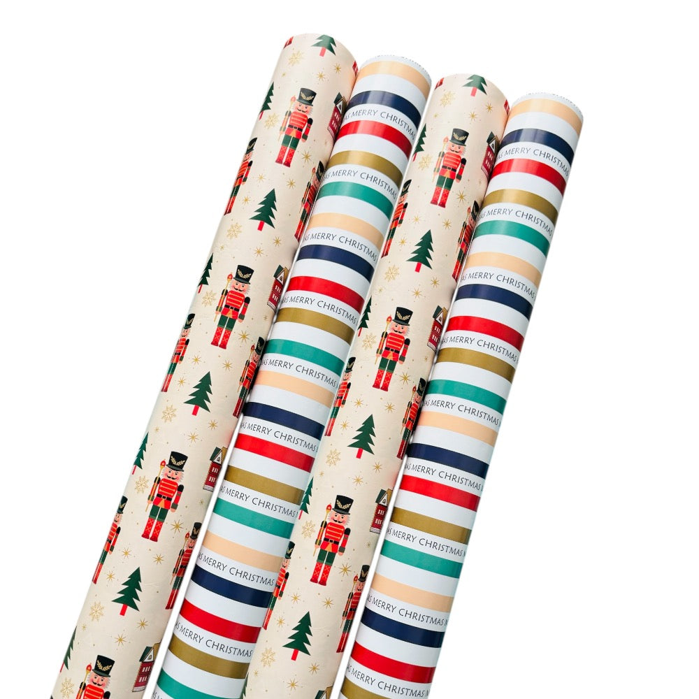 Merry Christmas Gift Wrapping Paper Rolls