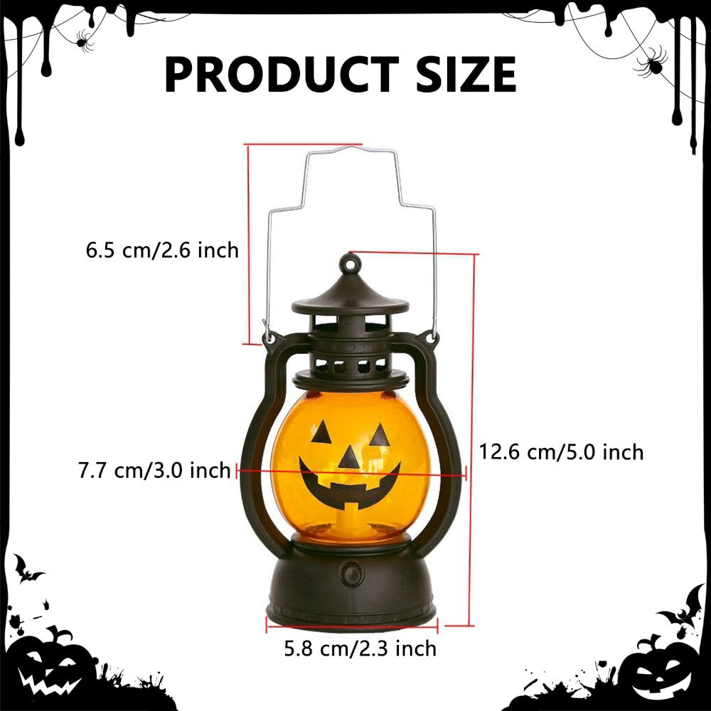 Halloween Mini Pumpkin Lantern Lights - 4 Piece