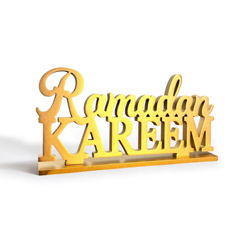 Wooden Ramadan Kareem Sign Table Top Decoration 35 CM