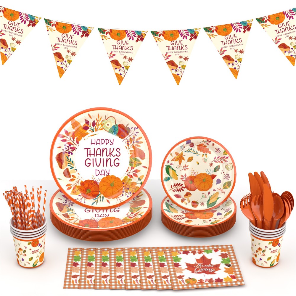 Thanks Giving Day Tableware Set for 16 Guests