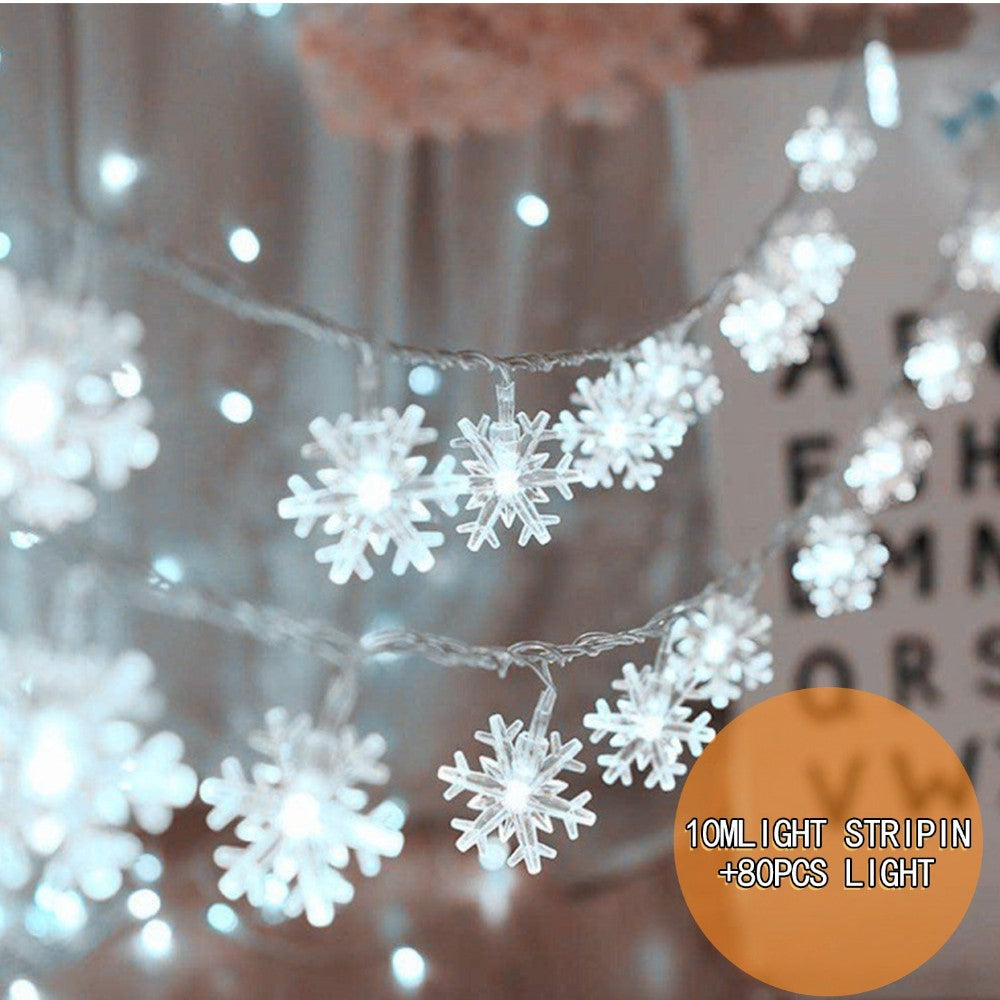 Snowflake Christmas String Light Decorations-10 M