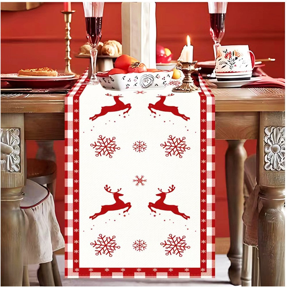 Merry Christmas Table Runner - 13x70 Inches