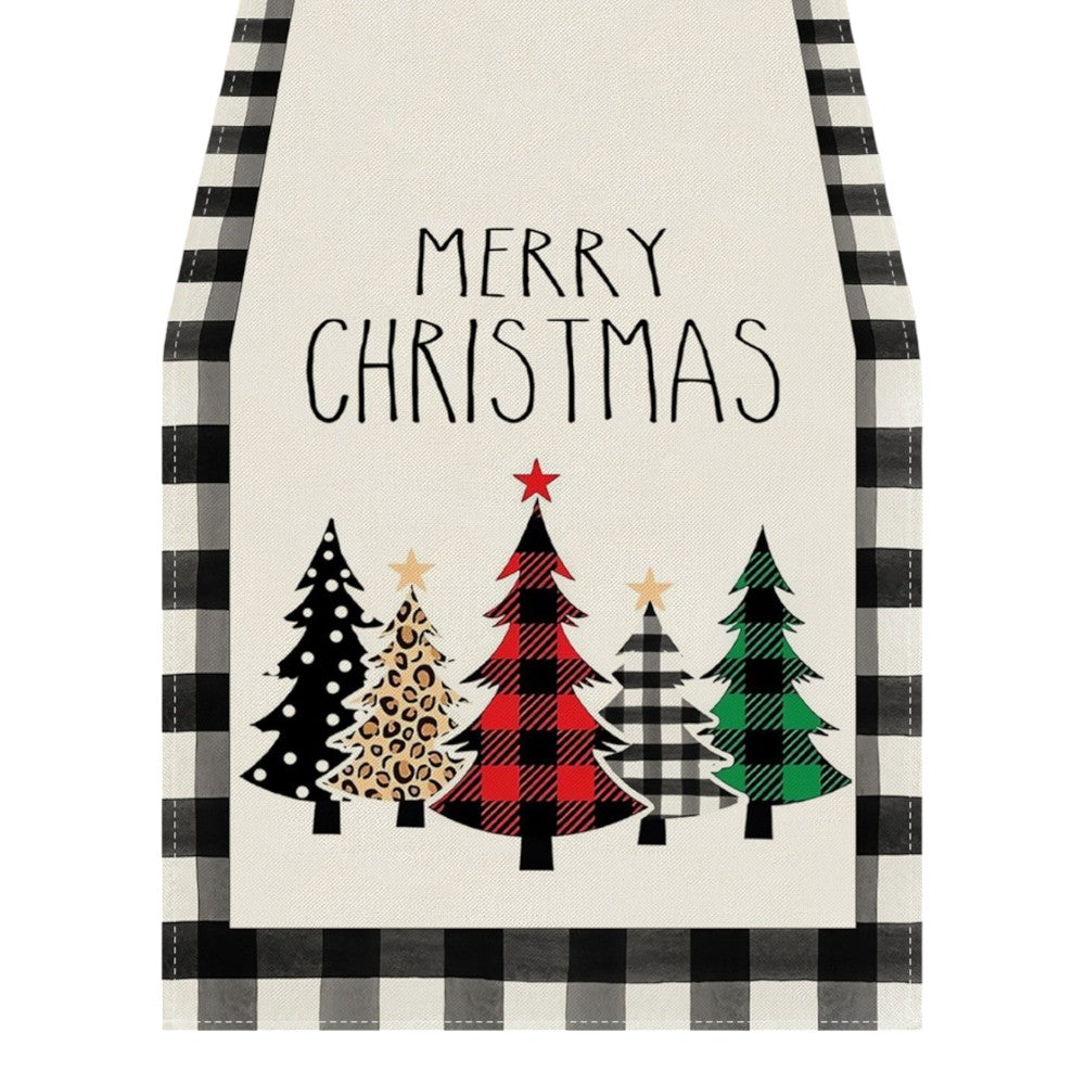 Merry Christmas Table Runner - 13x70 Inches