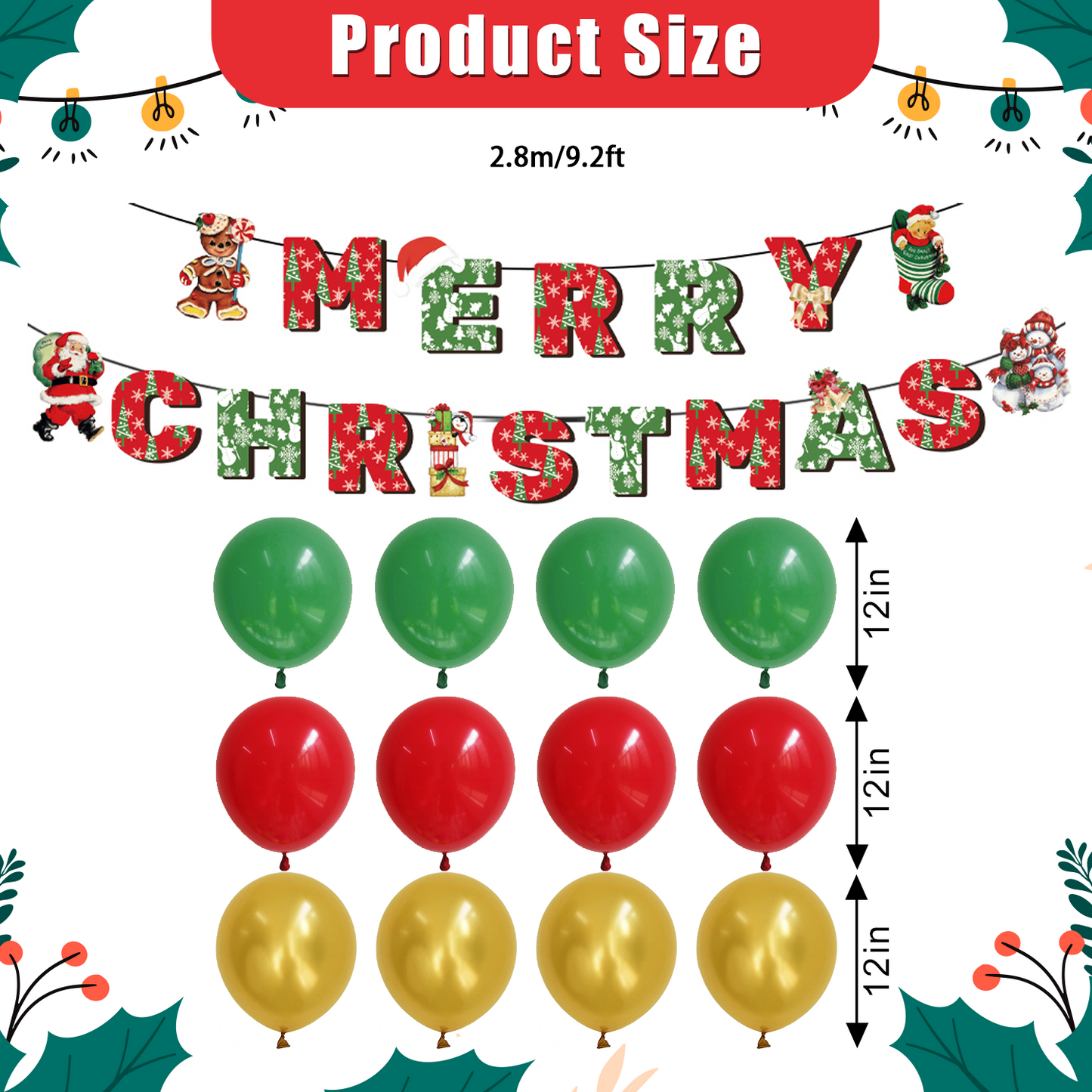Christmas Theme Disposable Tableware Set