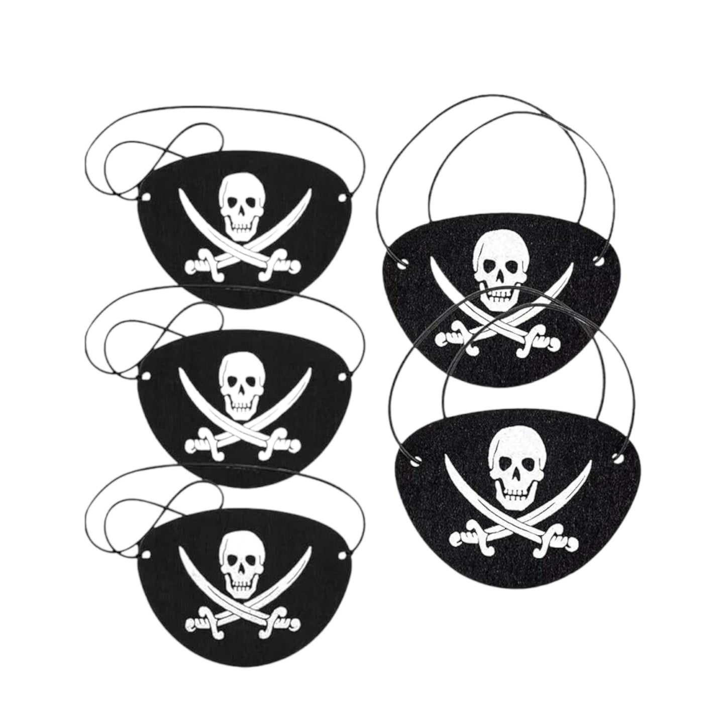 Pirate Eye Patches - Set of 5