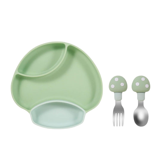 Baby Feeding Set - Mushroom Green