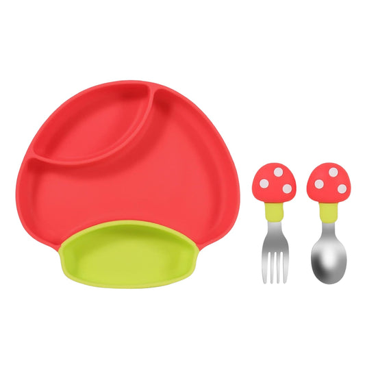 Baby Feeding Set - Mushroom Red