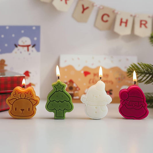 Christmas Theme Scented Mini Candles Set