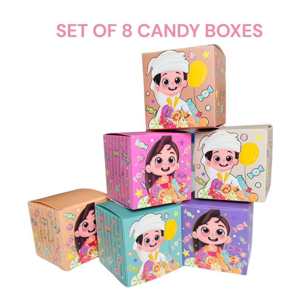 6 In 1 Eid Mubarak Surprise Gift Box for Kids Boys Girls