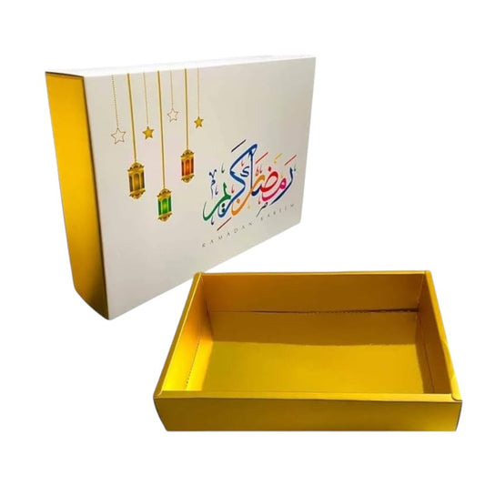 Ramadan Kareem Gift Boxe 27x20x5 CM - English & Arabic Greetings