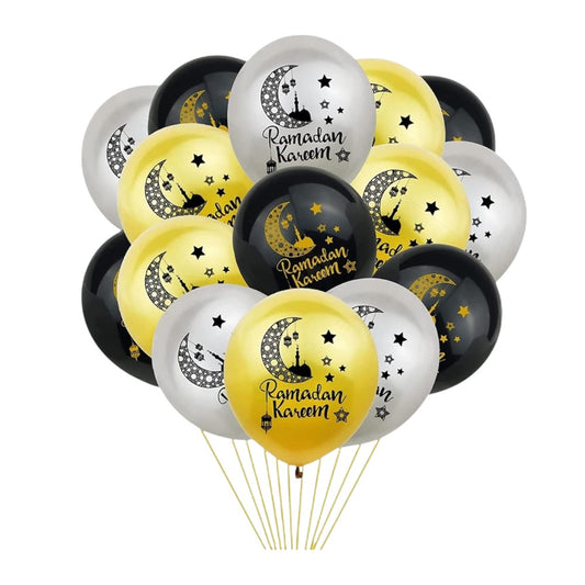 Ramadan Kareem Latex Balloons - Set of 10