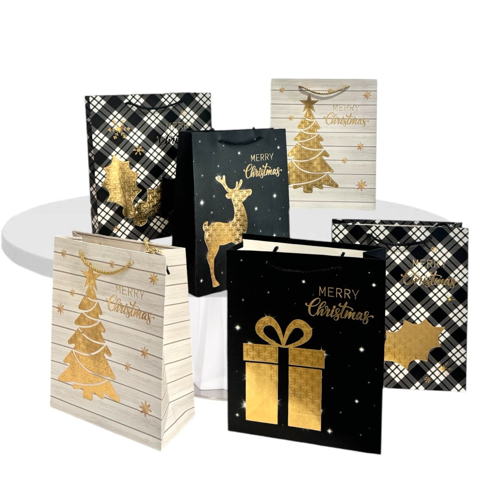 Doodle Kiddo 6 Pc Merry Christmas Gift Bags