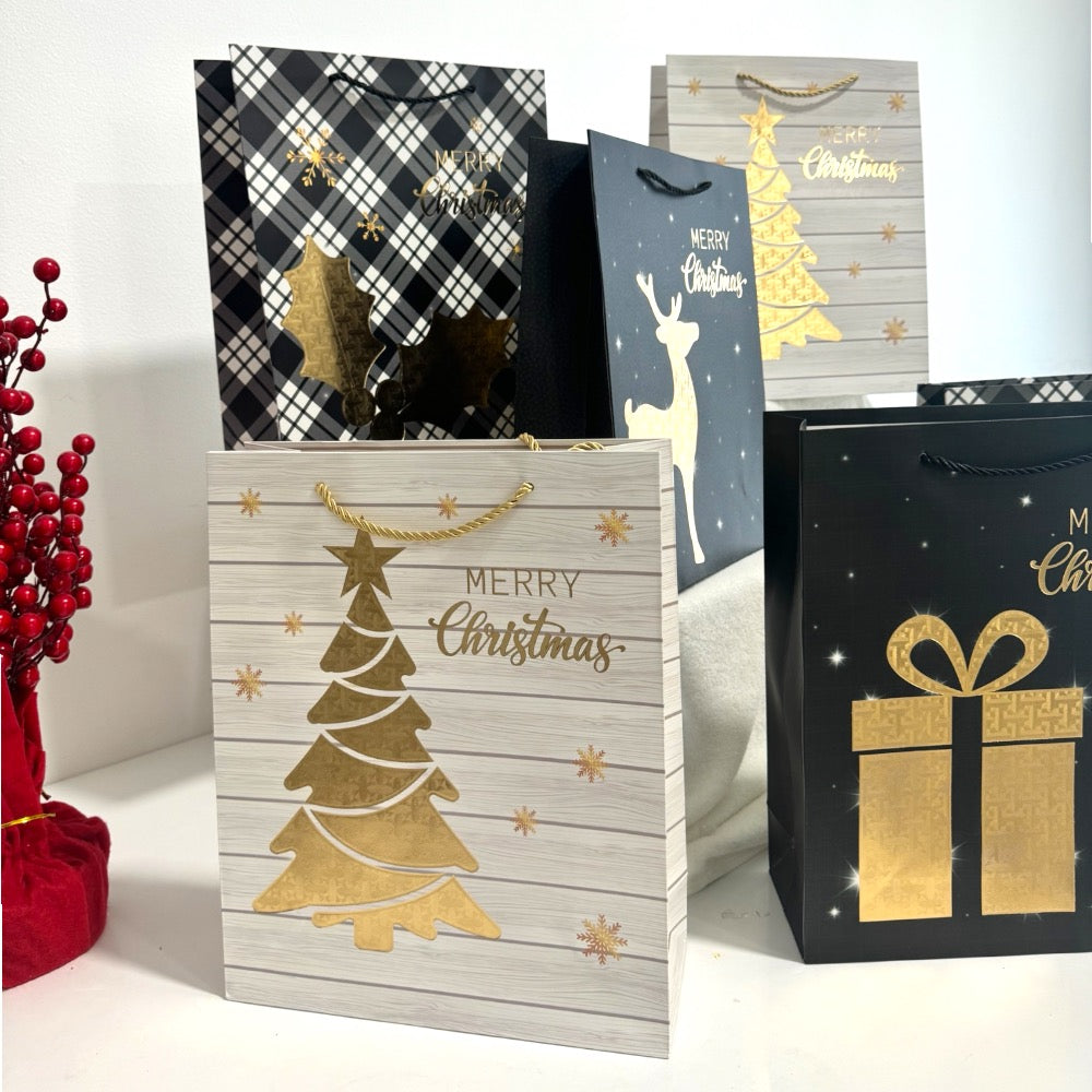 Doodle Kiddo 6 Pc Merry Christmas Gift Bags