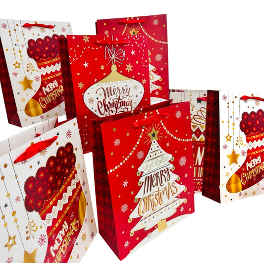 Doodle Kiddo 6 Pc Merry Christmas Gift Bags