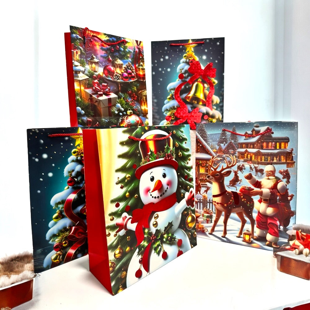 Doodle Kiddo 6 Piece Christmas Gift Bags