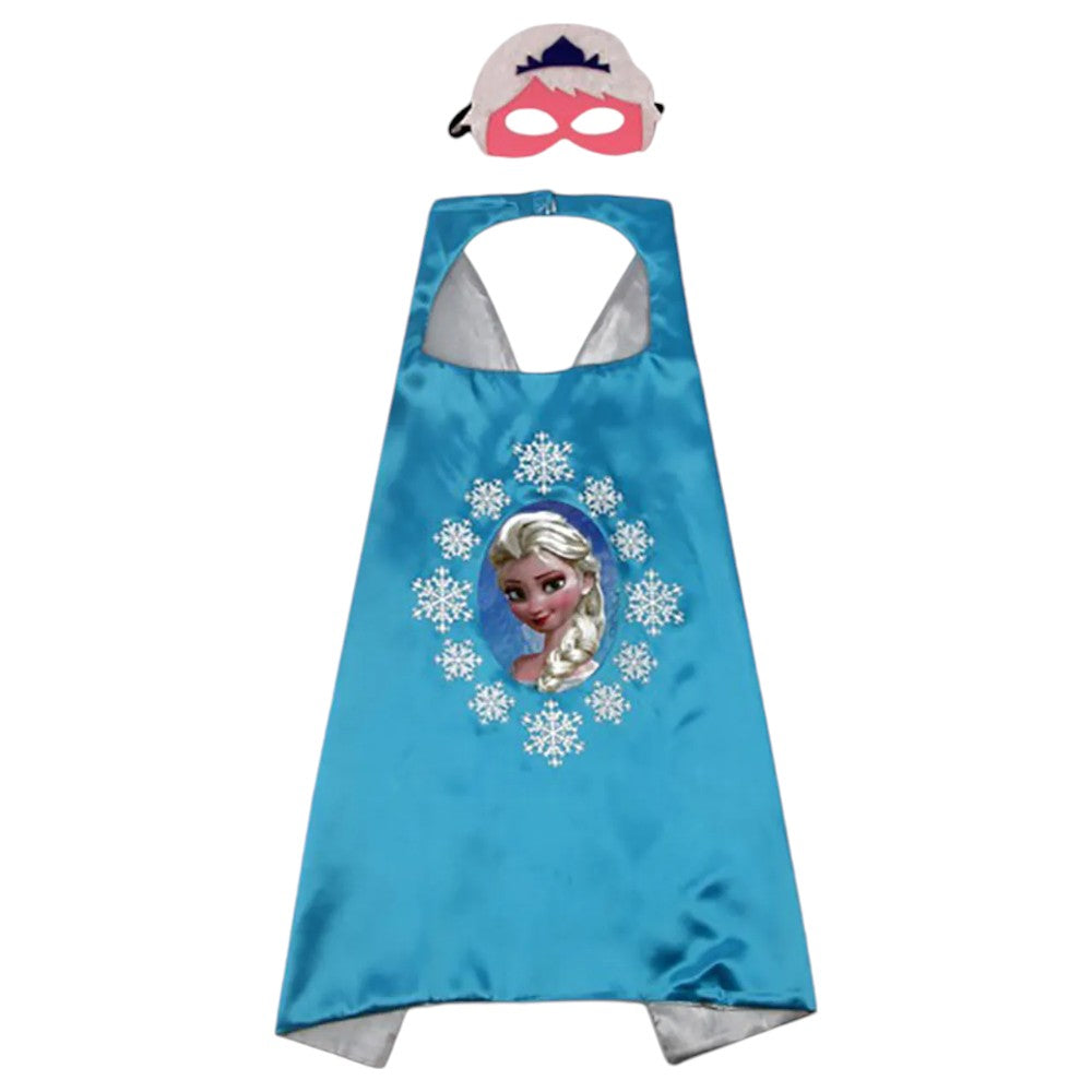 Elsa Cape & Mask Halloween Costume