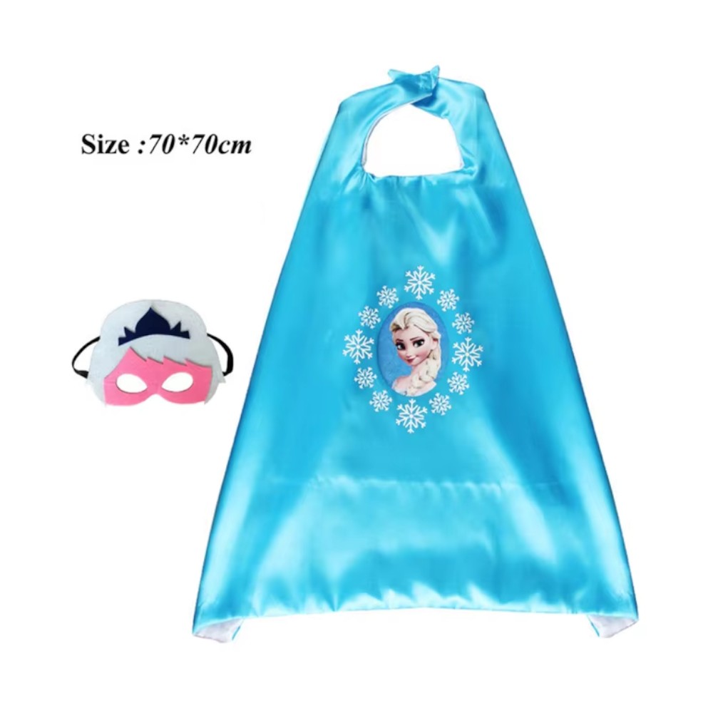Elsa Cape & Mask Halloween Costume
