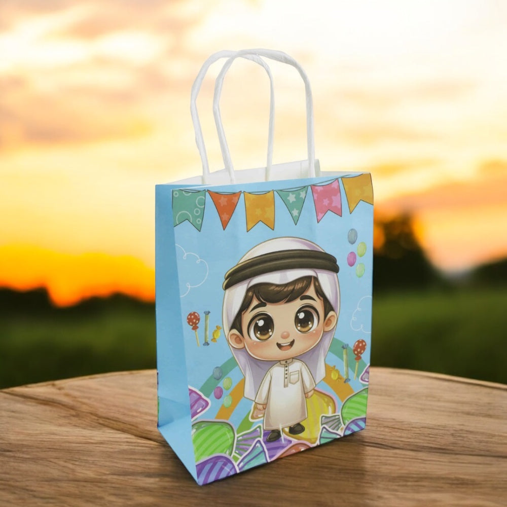 6 Piece Eid Ramadan Paper Candy Bags for Boys
