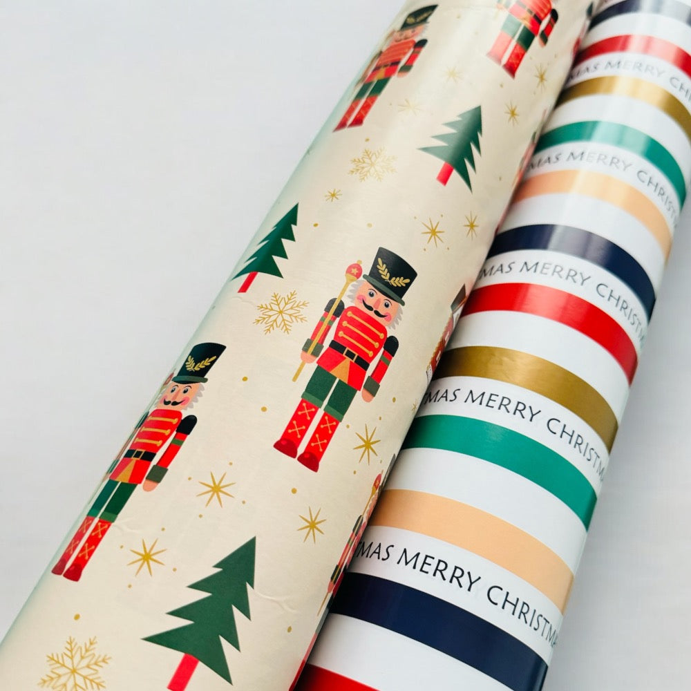 Merry Christmas Gift Wrapping Paper Rolls