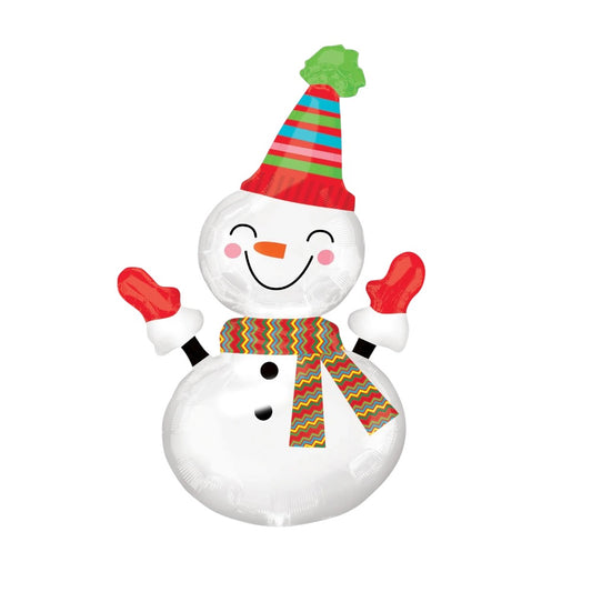 Snowman Foil Balloon Christmas Decor - 101 CM