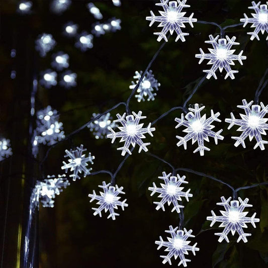 Snowflake Christmas String Light Decorations-10 M