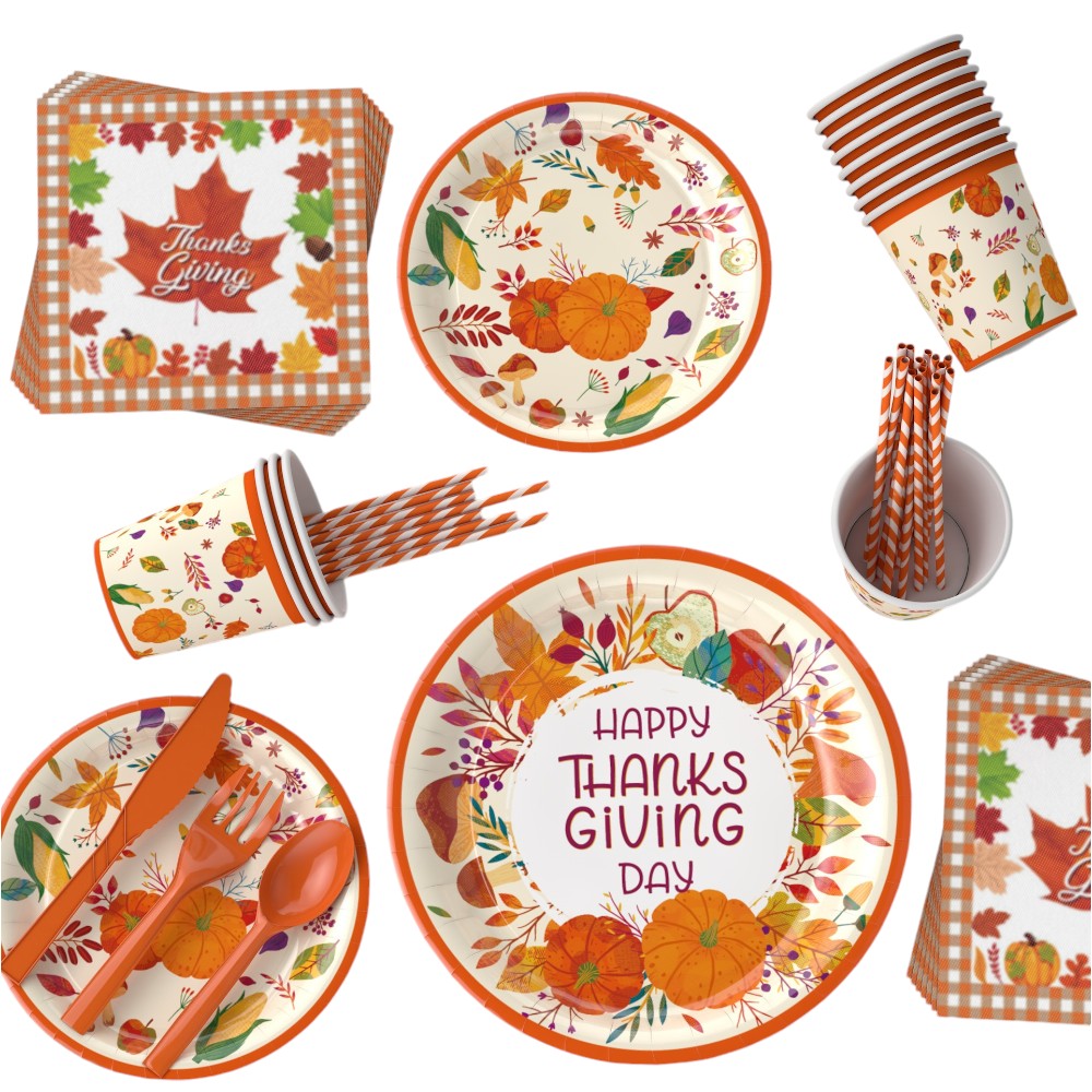 Thanks Giving Day Tableware Set for 16 Guests