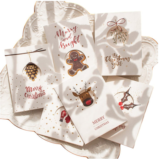 Christmas Greeting Cards with Sticker/ Envelopes