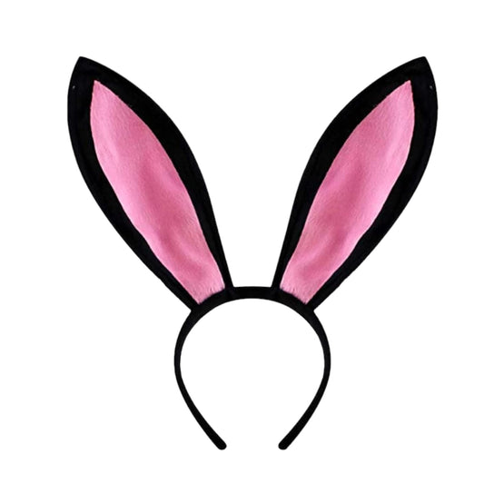 Bunny Hairband - Black & Pink